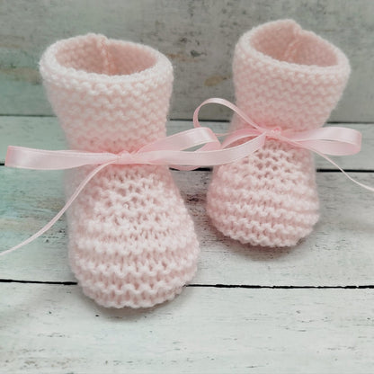 Handmade Wool Baby Booties Knitting Pattern