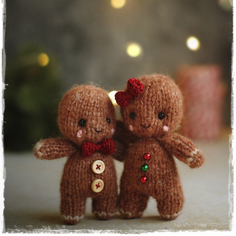 Knitting GINGERBREAD man PATTERN pdf