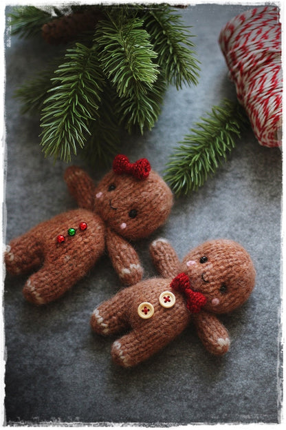 Knitting GINGERBREAD man PATTERN pdf