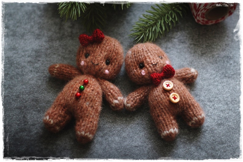 Knitting GINGERBREAD man PATTERN pdf
