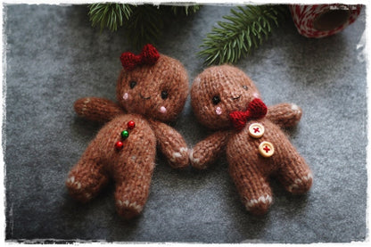 Knitting GINGERBREAD man PATTERN pdf