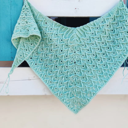 Mint Leaf Crochet Shawl Pattern