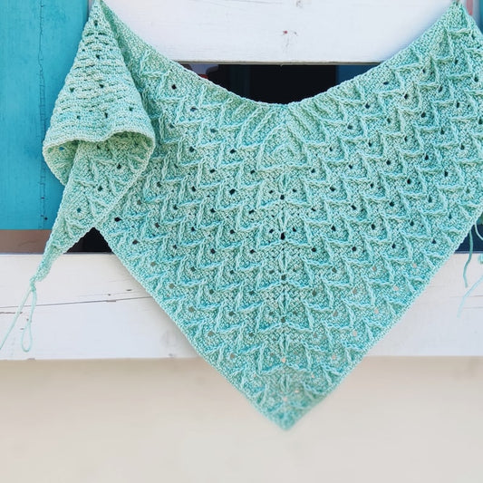 Mint Leaf Crochet Shawl Pattern