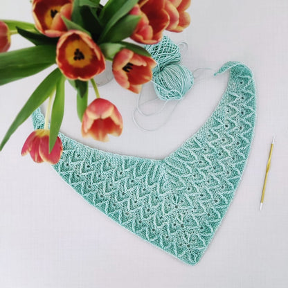 Mint Leaf Crochet Shawl Pattern
