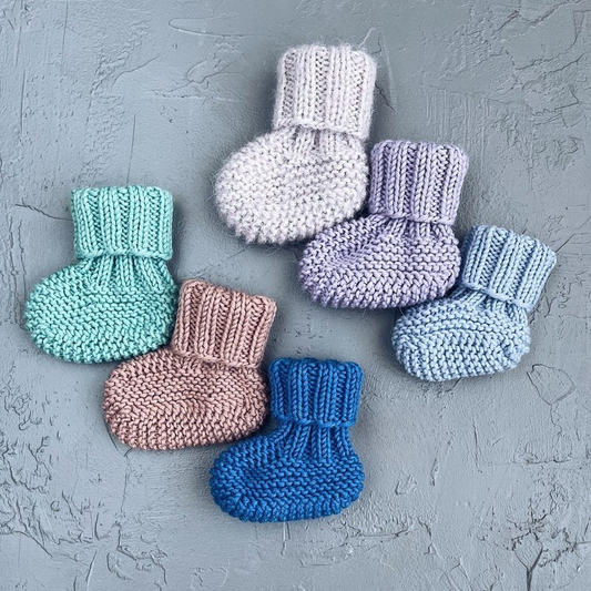 Baby Booties Knitting Pattern