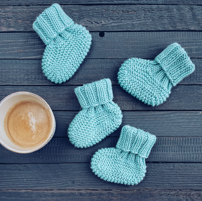Baby Booties Knitting Pattern