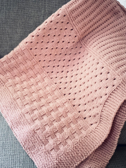 Strawberry Fields Blanket Knitting Pattern