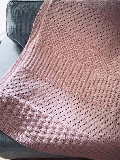 Strawberry Fields Blanket Knitting Pattern