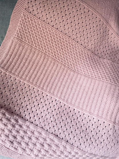 Strawberry Fields Blanket Knitting Pattern