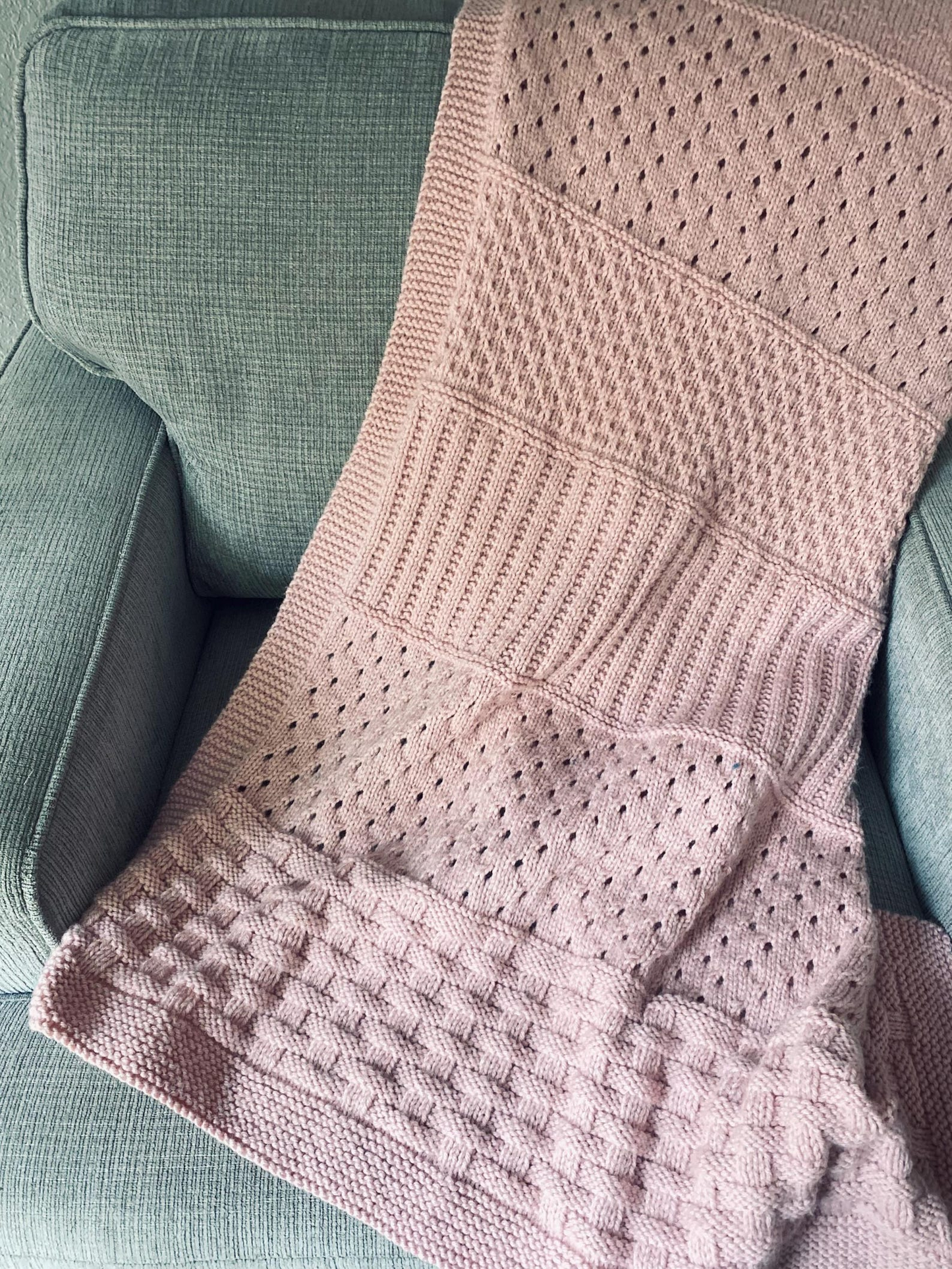 Strawberry Fields Blanket Knitting Pattern