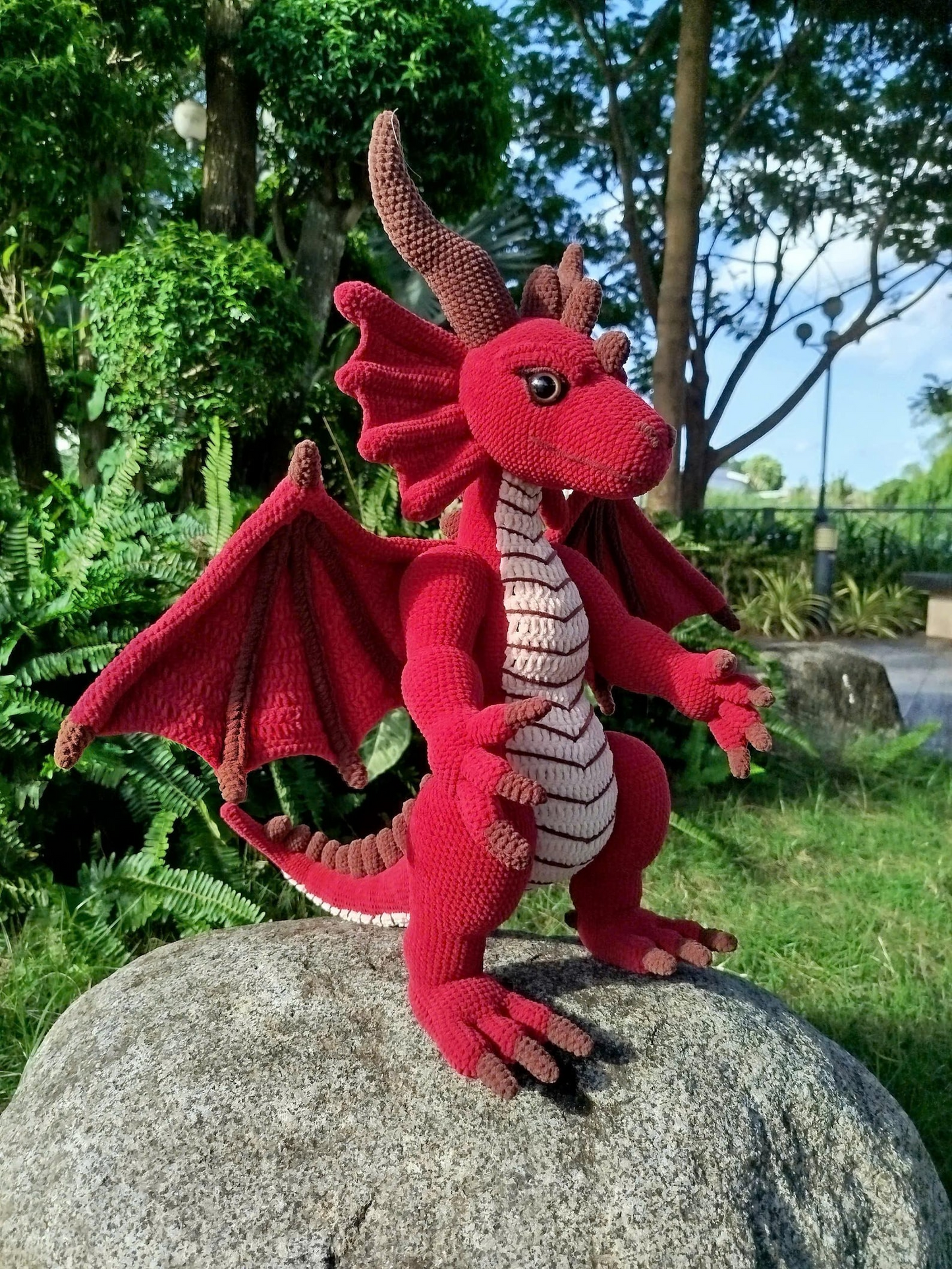 Red Dragon Amigurumi Crochet Pattern