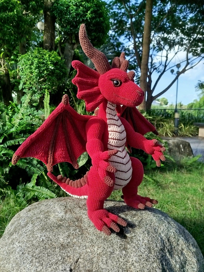 Red Dragon Amigurumi Crochet Pattern