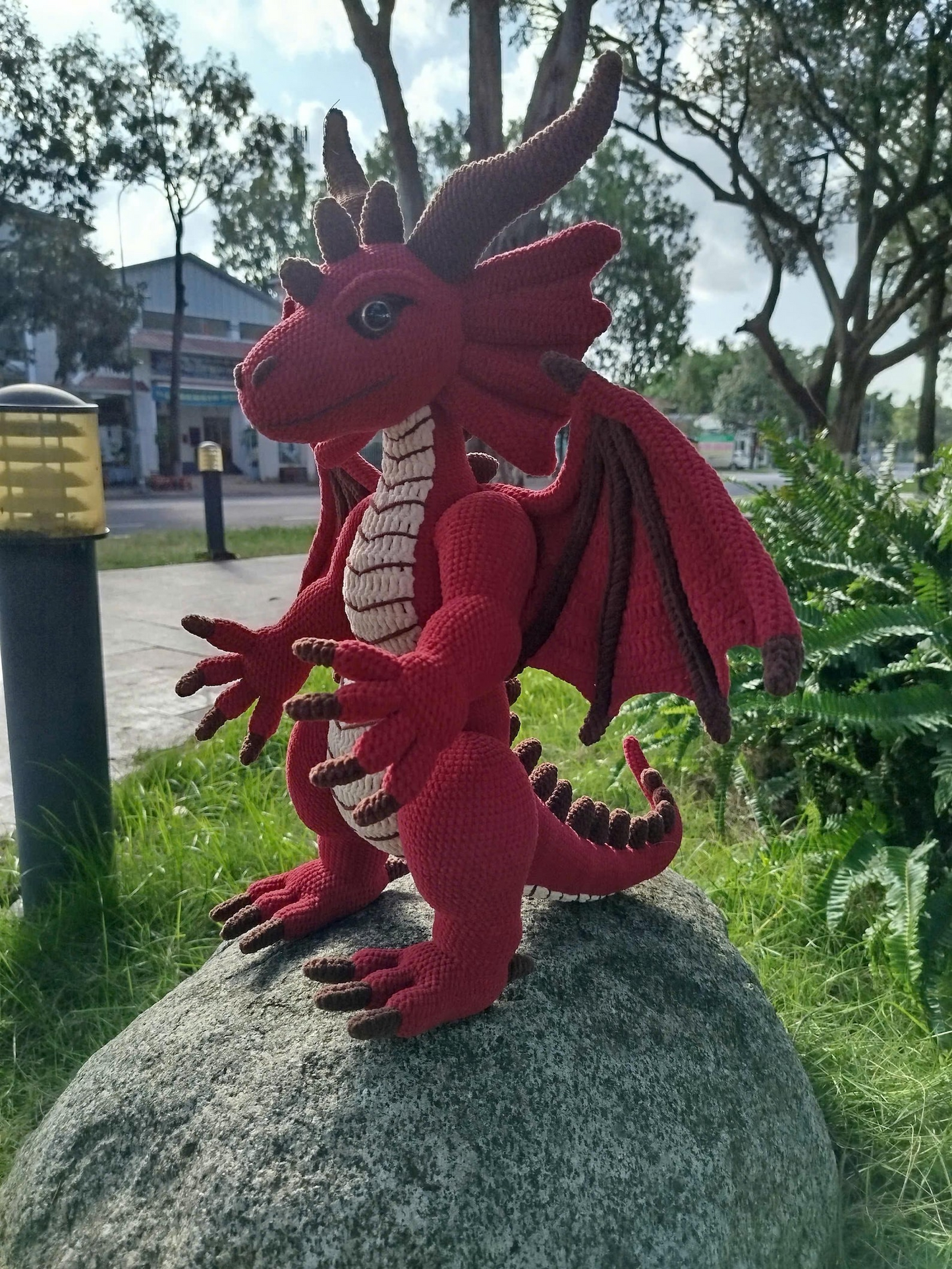 Red Dragon Amigurumi Crochet Pattern