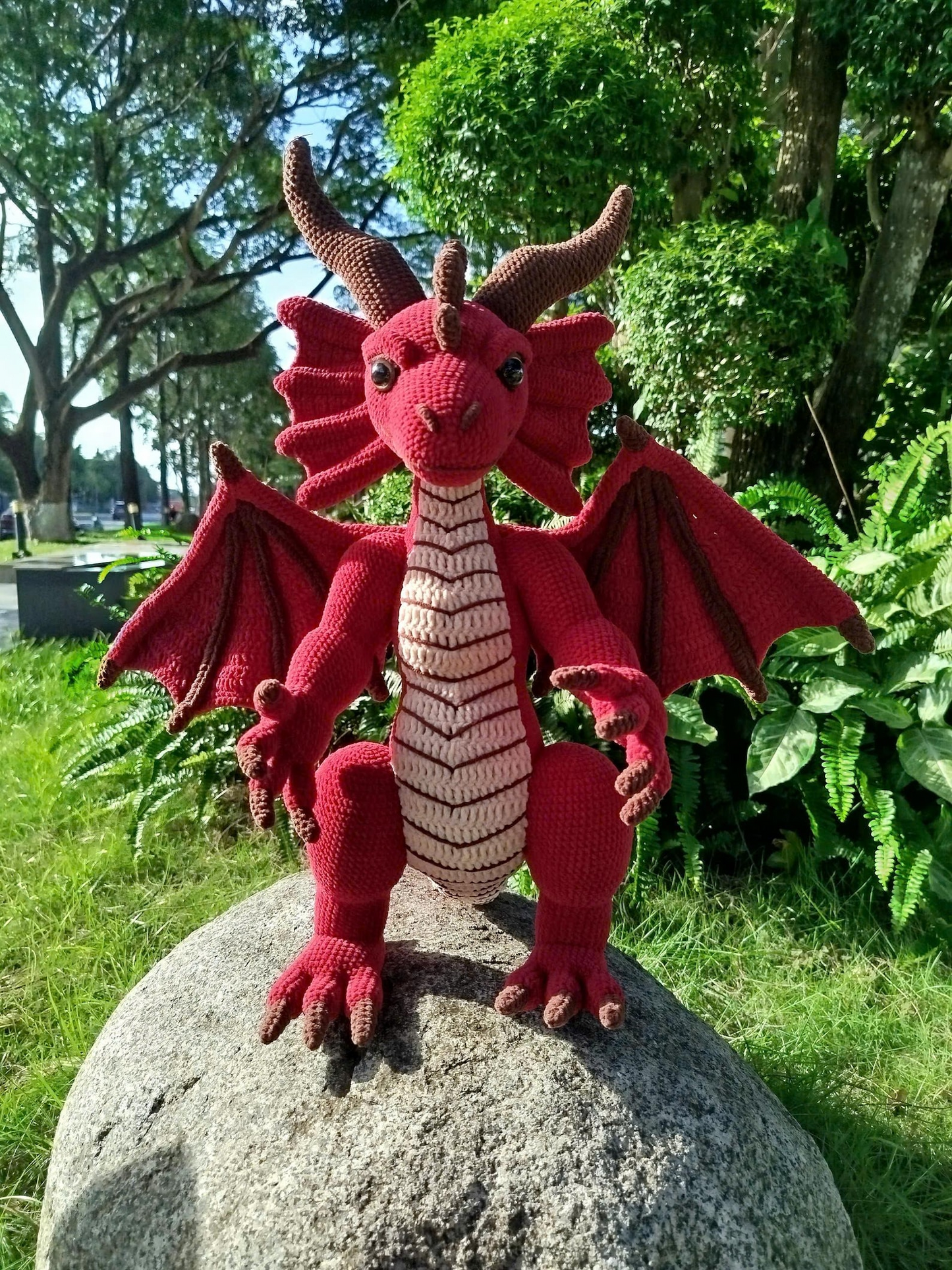 Red Dragon Amigurumi Crochet Pattern