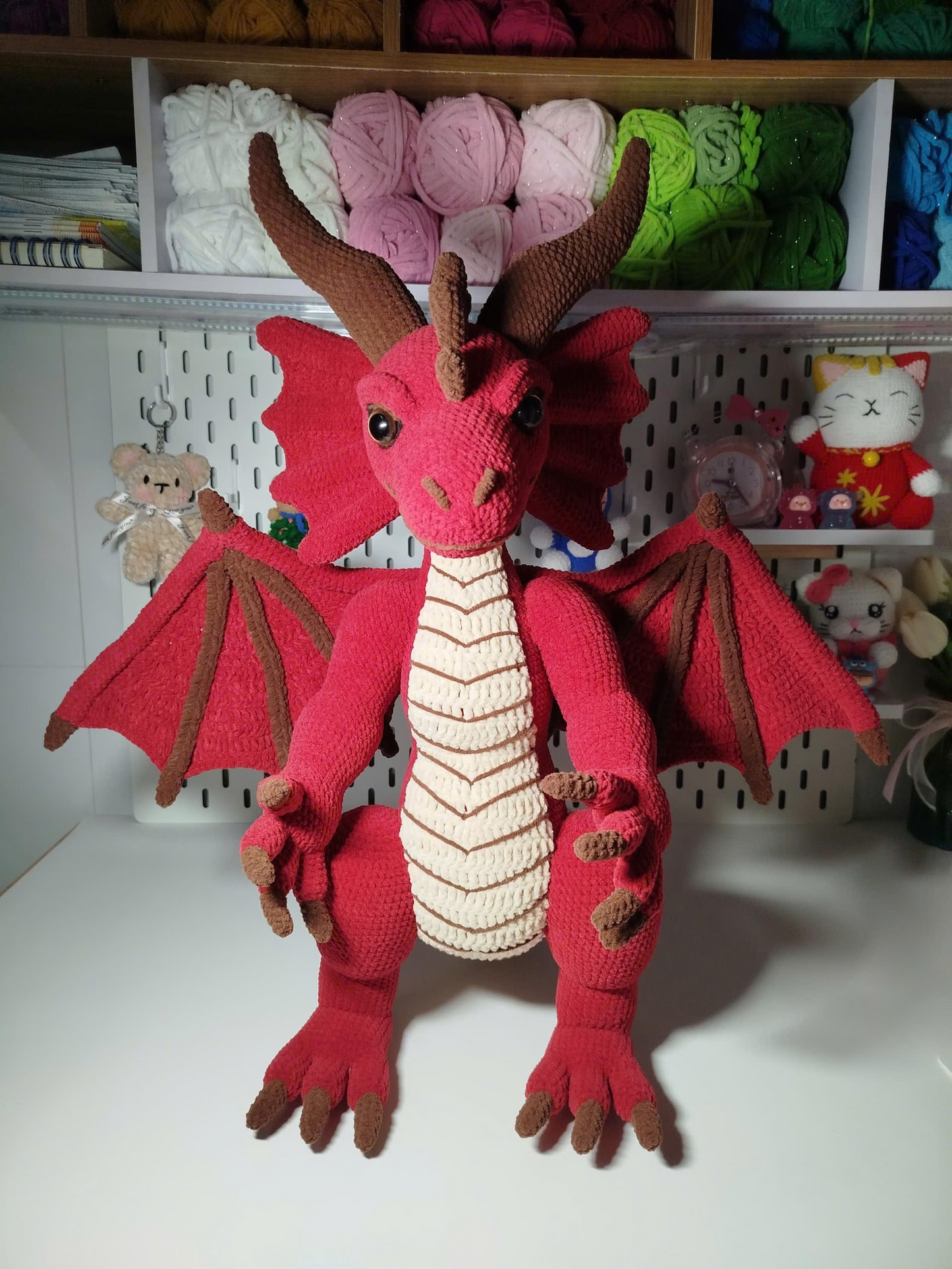 Red Dragon Amigurumi Crochet Pattern