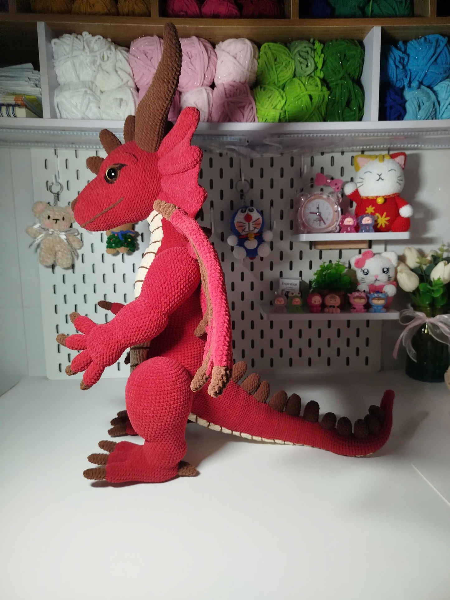 Red Dragon Amigurumi Crochet Pattern