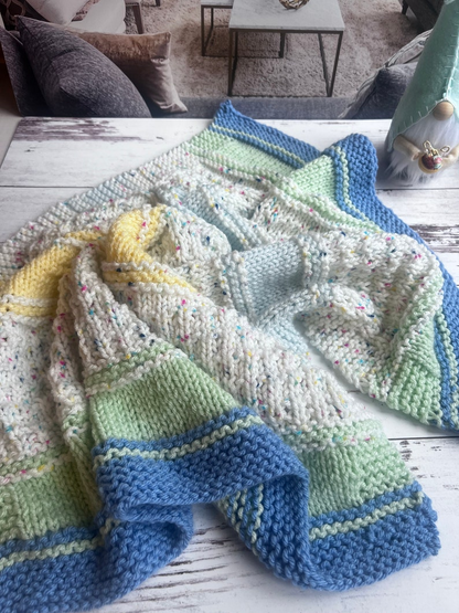 Candy Kisses Baby Blanket Knitting Pattern