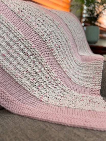 Candy Kisses Baby Blanket Knitting Pattern
