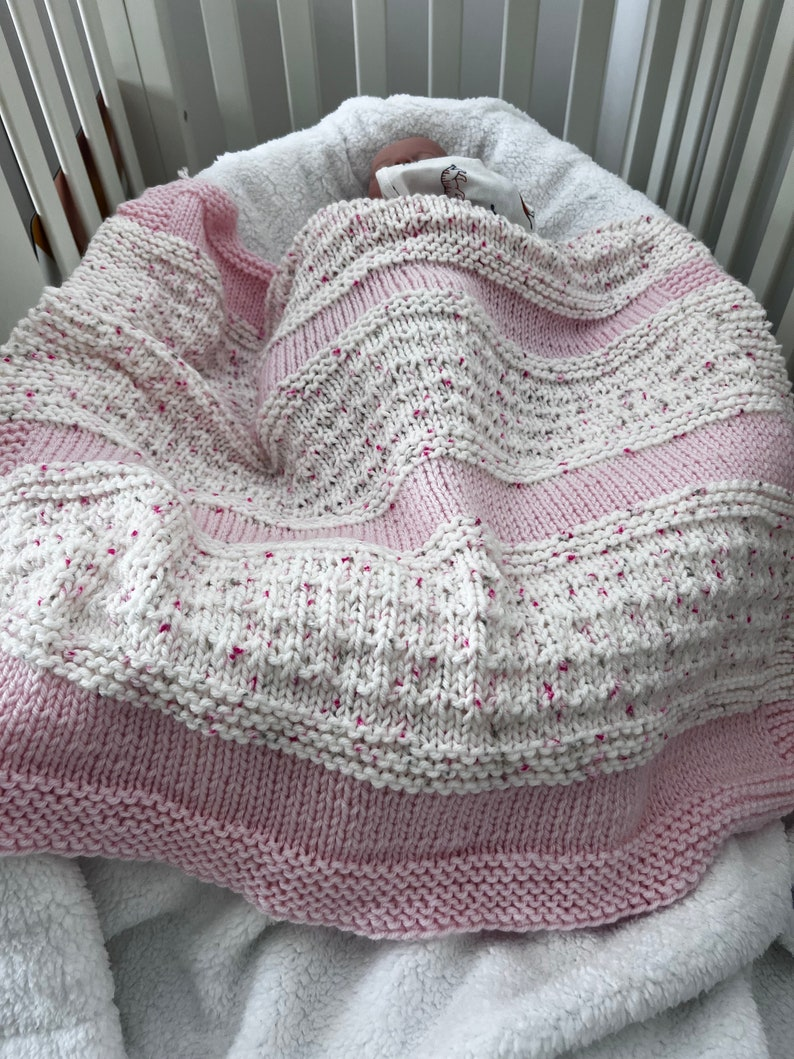 Candy Kisses Baby Blanket Knitting Pattern