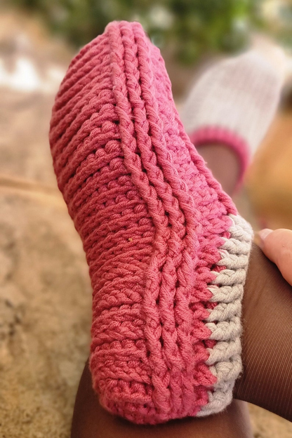 Narrow Crochet Slippers Pattern