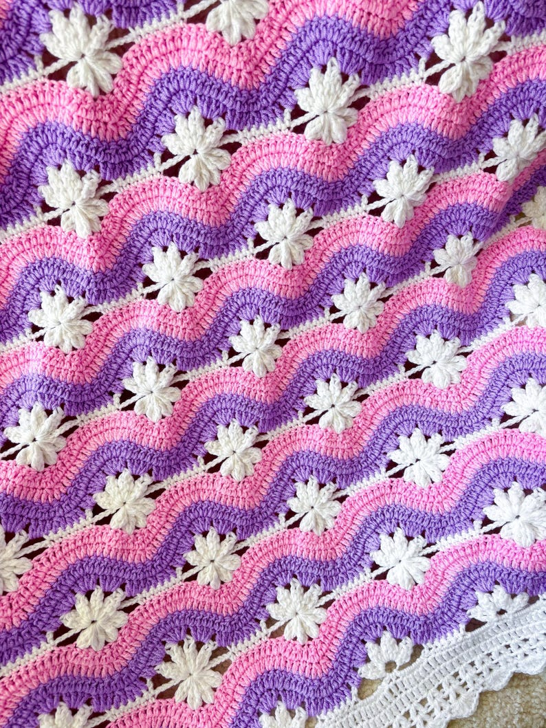 Modern Crochet Baby Blanket Pattern