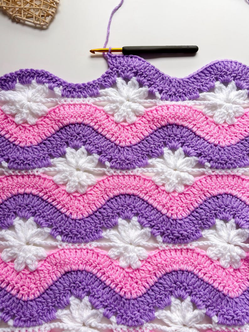 Modern Crochet Baby Blanket Pattern