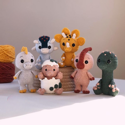 Crochet Pattern Amigurumi 6 Dinosaurs
