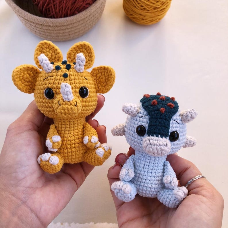 Crochet Pattern Amigurumi 6 Dinosaurs