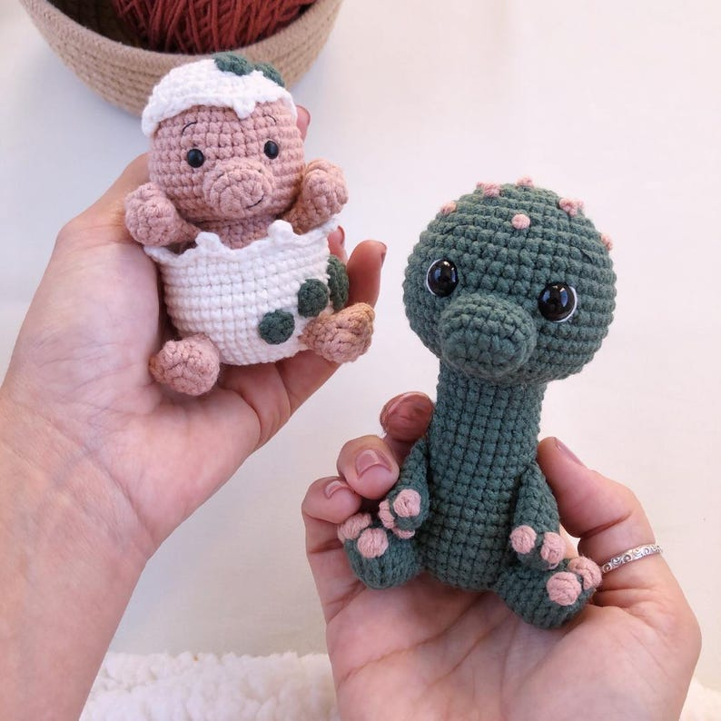 Crochet Pattern Amigurumi 6 Dinosaurs