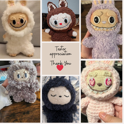 Labubu Amigurumi Crochet Pattern (PDF)