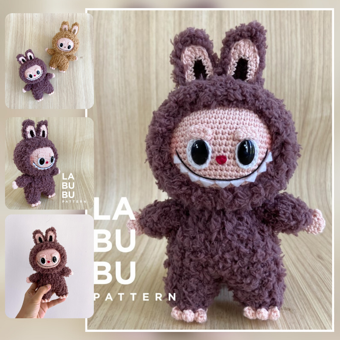 Labubu Amigurumi Crochet Pattern (PDF)